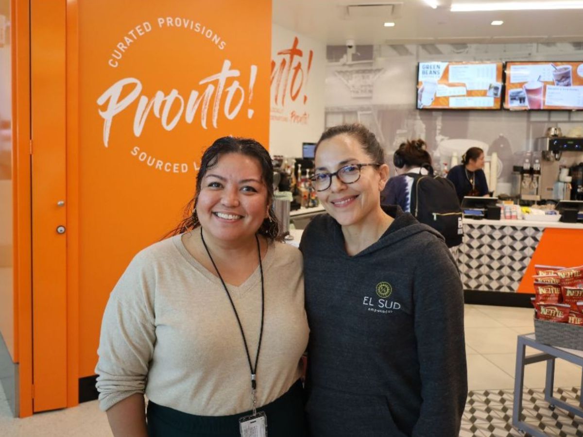Pronto regional manager Angelita Velasco and El Sur founder Marianne Despres