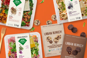 Urban Remedy salads sold in compostable bowls and Superfood Cookies