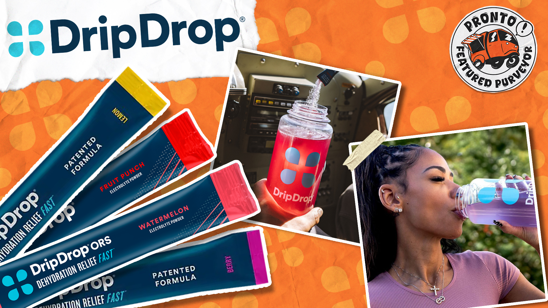 Drip Drop Hydration, featured purveyor at Pronto