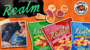 Realm Pronto screen graphic for Realm, featured purveyor at Pronto showing product photography